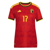 Camiseta Bélgica Charles De Ketelaere #17 Primera Equipación Replica Mundial 2026 para mujer mangas cortas